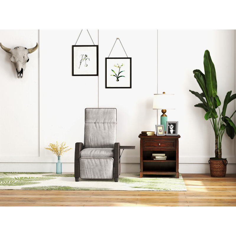 67.1cm Wide Wall Recliner Reclining, Greige/Beige 