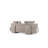 Verandah 91" Mid-Century Modern Chenille Upholstered Pine Wood XL Sofa in Beige-951303994-951303993
