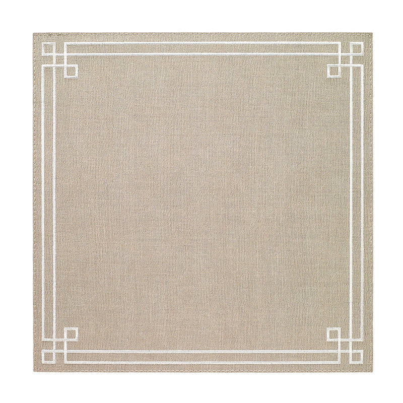 Link Placemats, White/Oatmeal