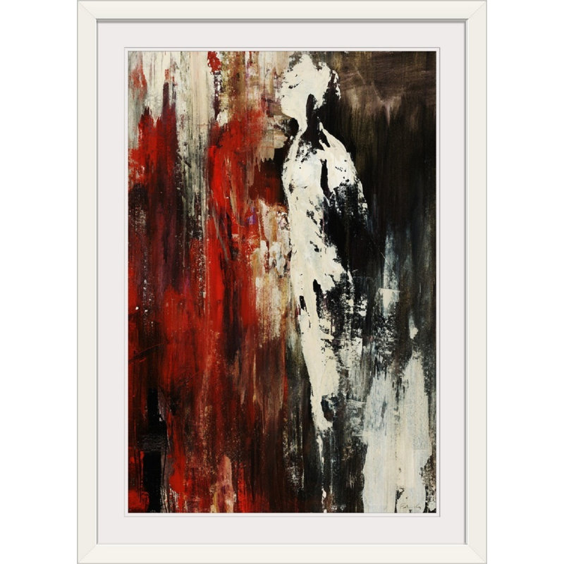 « way back down », impression, Cadre blanc, H 32 po x l 24 po x P 1 po
