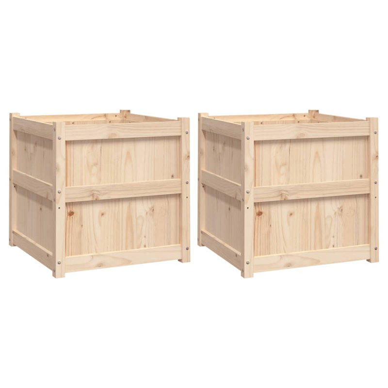 Briceidy Wood Planter Box, Natural