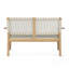 Causeuse de patio en bois d'acacia Melvin-108971822