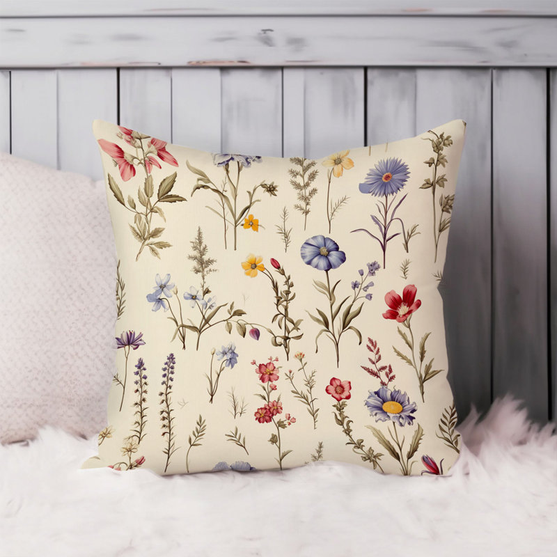 Animals William Morris Birds Damask Pattern I Cottage, 20" H x 20" W, Botanical Wildflower Dreams IX