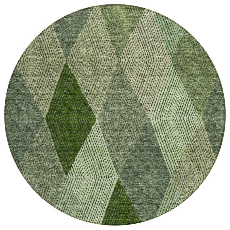 Tapis Aquaisha avec envers antidérapant, Rond 8 pi