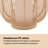 Outdoor Solar Lanterns Waterproof Rattan Lantern Hanging Solar Lights Decorative Light for Garden