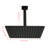 Matte Black Stainless Steel Shower Head For Bathroom - High , Water Saving, Self-Cleaning Nozzle, Arm Fit Universal Works Marvelously Well-127377135