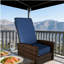 Fauteuil inclinable pivotant en osier-748498711