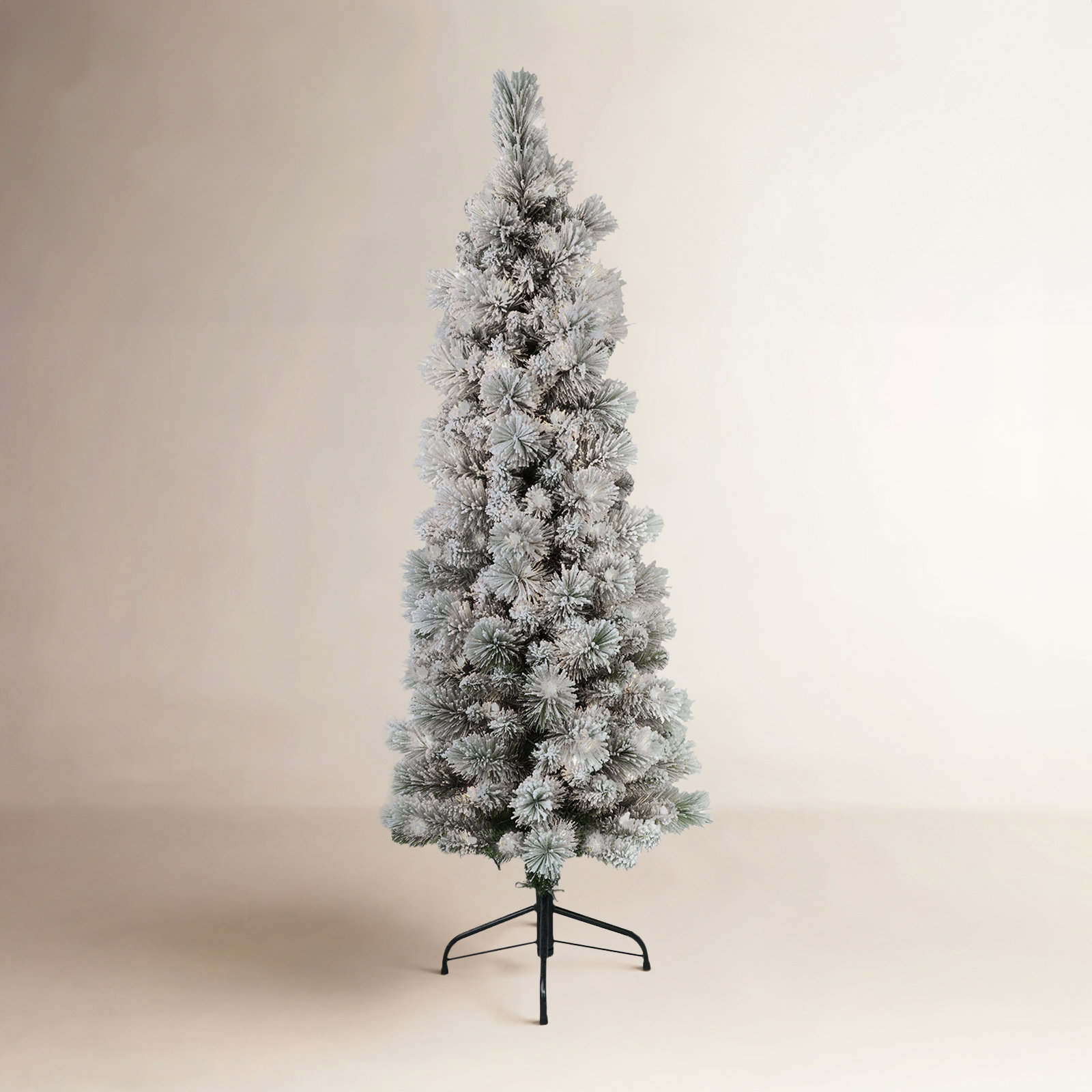Lighted Artificial Pine Christmas Tree, 4.5' H