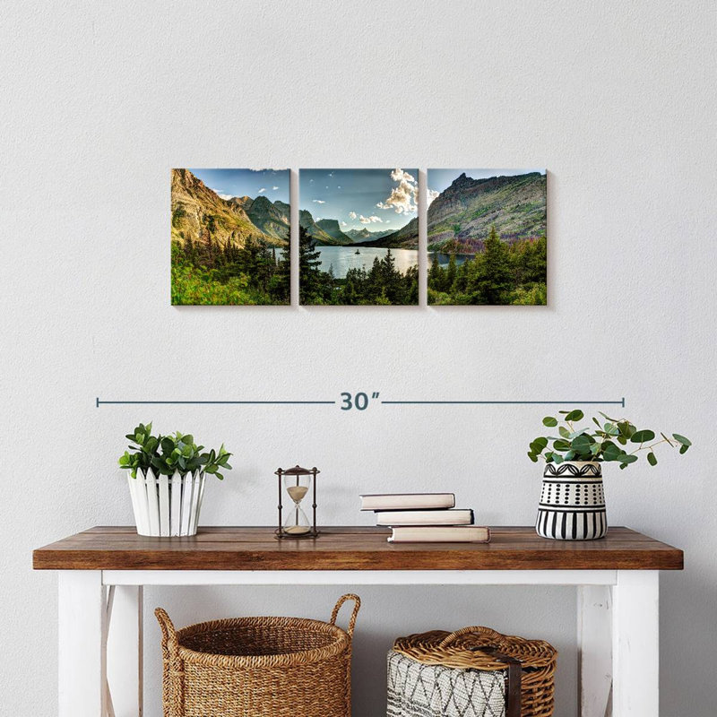 Impression d'art sur toile Montana, Montana, H 8 po x l 26 po x P 1 po