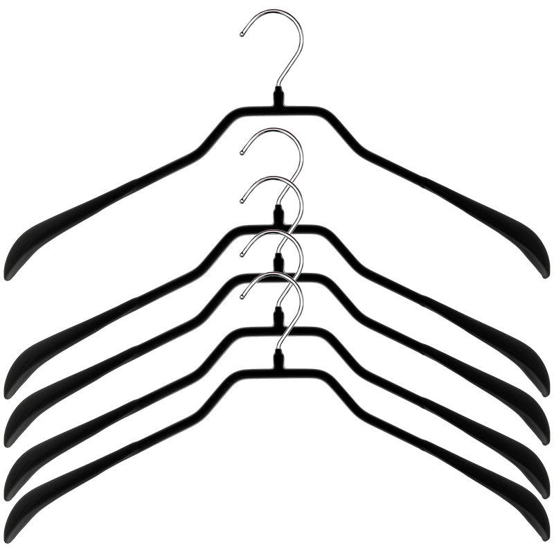 Cintre en métal antidérapant Bodyform, H 8 po x l 16,75 po x P 1,25 po, Noir