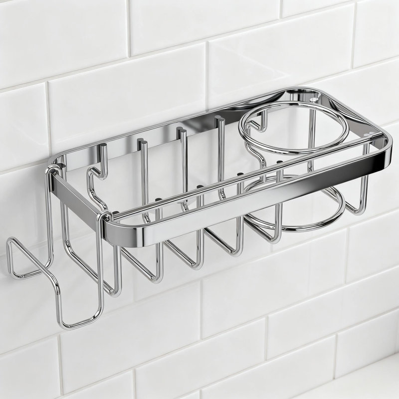 Porte-éponge et support 4 en 1 antirouille avec ventouse solide amovible pour l'organisation et le rangement de l'évier de cuisine