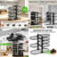 Étagère à casseroles réglable, rangement pour poêles à 8 niveaux, organisateur de cuisine pouvant supporter jusqu'à 54 kg (120 lb)