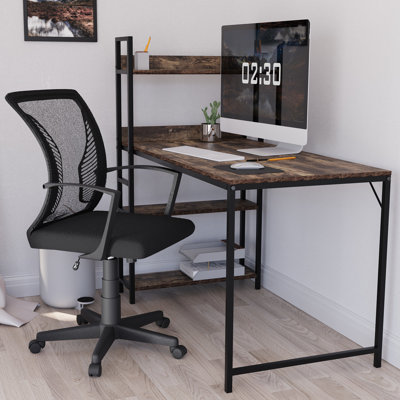 Office Desk Chair With Arms, Adjustable, Swivel, Comfortable Desk Chair, UKFR Certified
