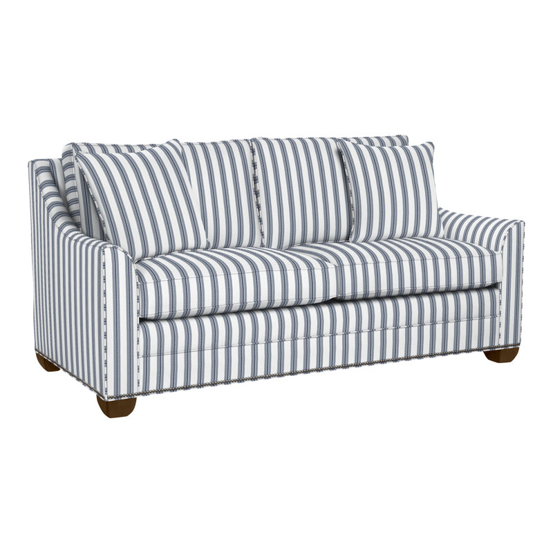 Nicholas Sofa, Perigold Excel Denim, Havana, Yes