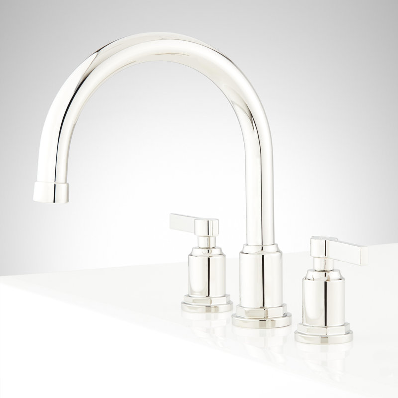 Greyfield Deck Mounted Roman Tub Filler Faucet - less Valve, Polished Nickel