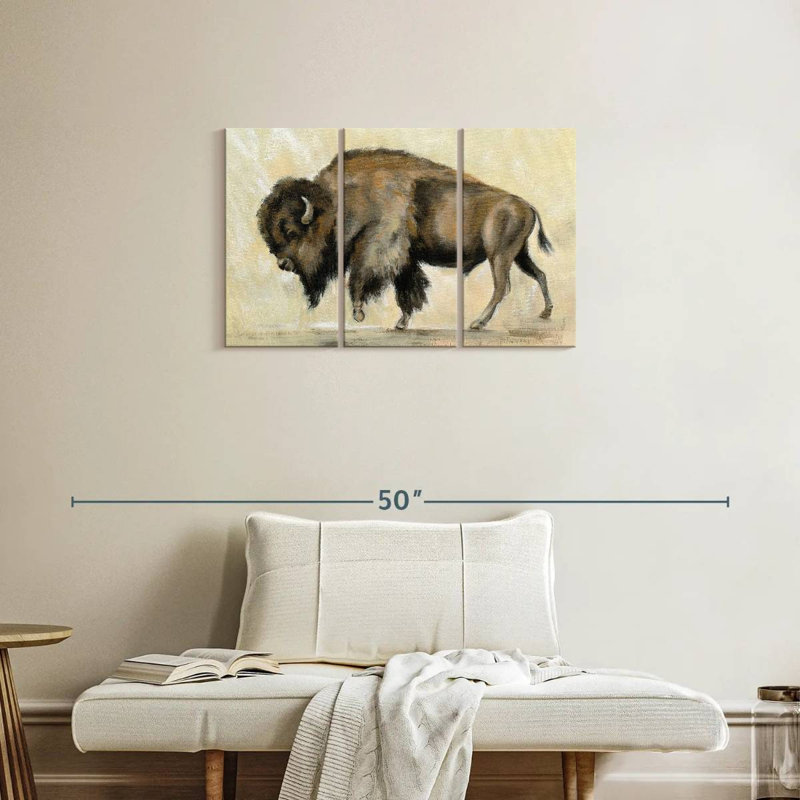 Brampt Bronze Buffalo, 20" H x 33" W