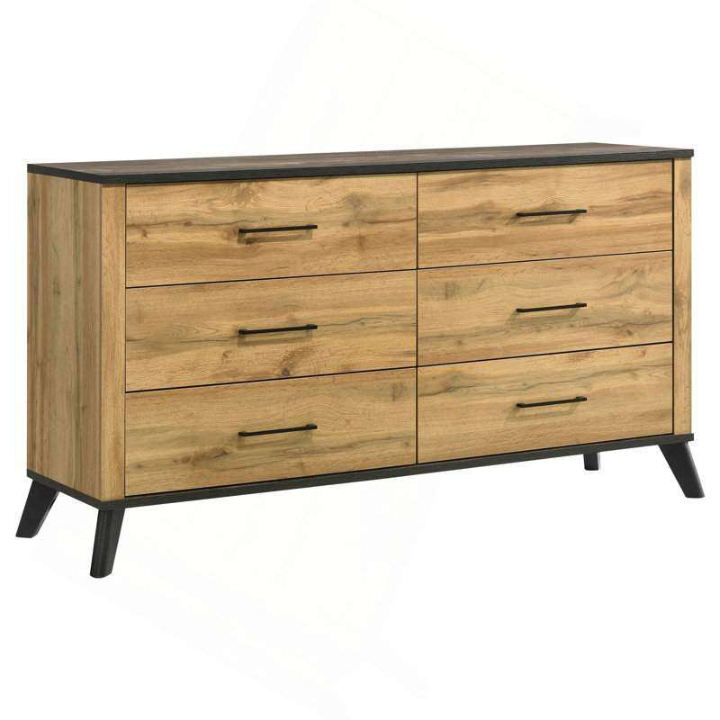 Commode 6 tiroirs Natural Pine