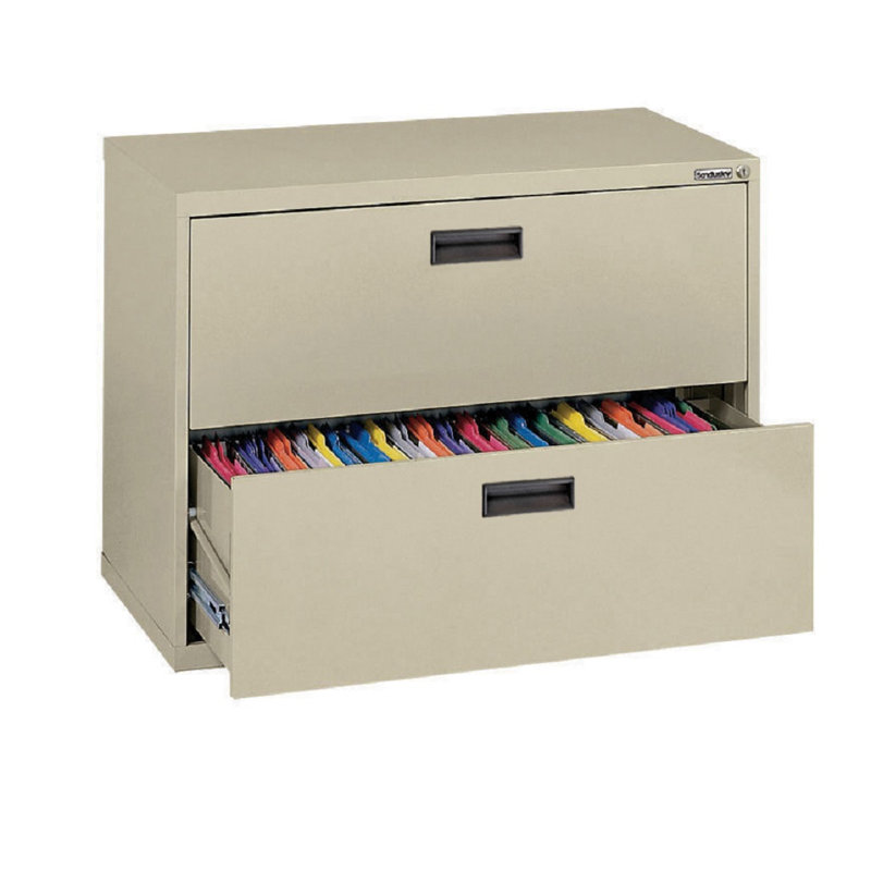 400 Series 30'' Wide 2 -Drawer Steel File Cabinet, Putty