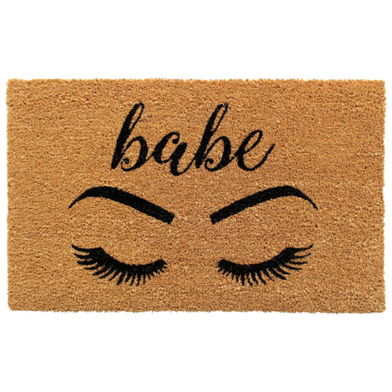 Tapis d'entrée antidérapant pour l'extérieur Babe 30 po x 18 po