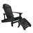 Anette Outdoor Adirondack Chair With Ottoman-910188983