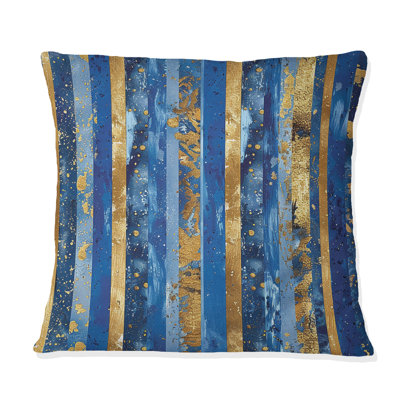 Sparkling Stripes - Glam Throw Pillow