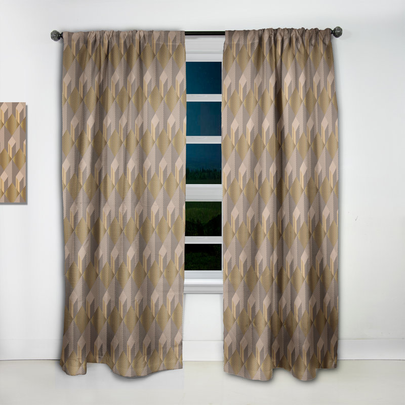 Motif floral coloré - Rideau simple occultant floral bohémien et éclectique, L 52 po x L 108 po