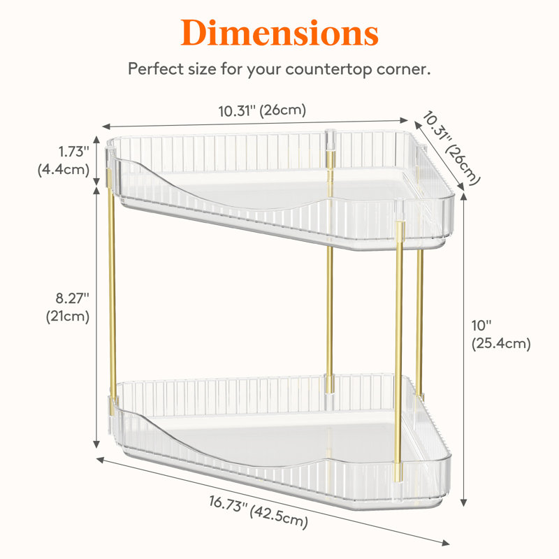 Plastic / Acrylic Bathroom Shelves, Clear