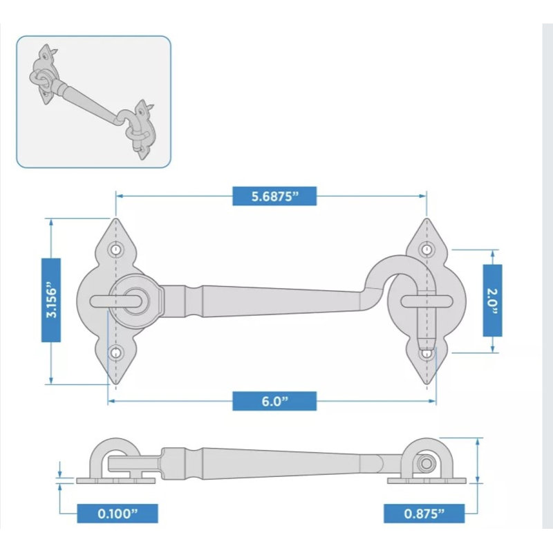 Crochet de porte Spear