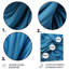 Soie abstraite fractale bleue - autre art mural abstrait en métal-934439405