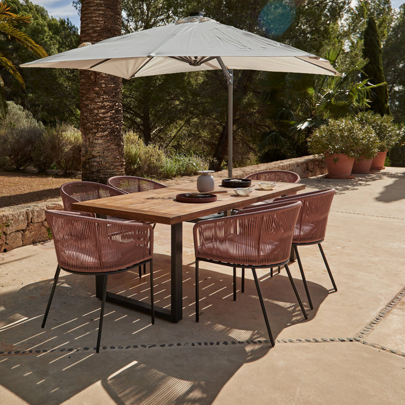 Fabiano 6 - Person 175 Long, Pink,  75cm H X 82cm W X 175cm D, Cream