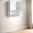 Wall-mounted Bathroom Cabinet With Louvered Doors-985361729