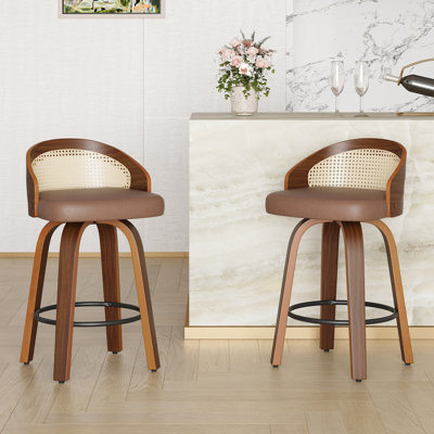 Tabouret de bar et de comptoir pivotant en similicuir