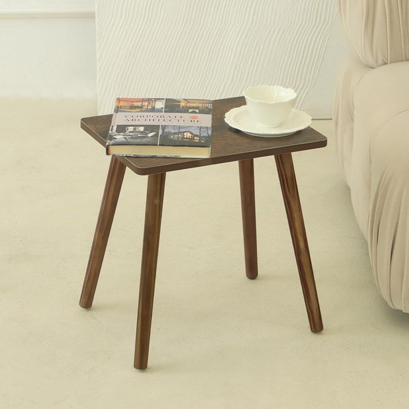 Table d'appoint, petit salon de table de bout en bois, table de chevet d'appoint avec table de chevet moderne en bois massif 