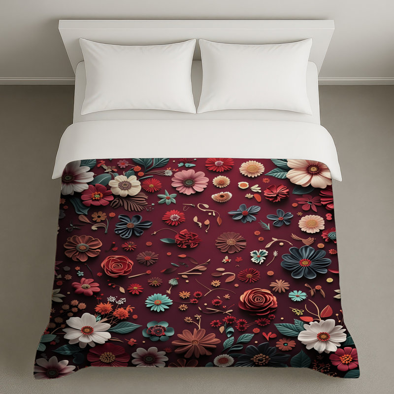 Housse de couette Floral Bedding, Grand lit