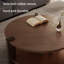 Table basse ronde en bois massif-105892956