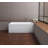 Kingston Brass Aqua Eden 60-Inch Acrylic Rectangular 2-Wall Corner Alcove Tub, Hand Drain-92195175