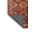 Tapis géométrique rouge / rouille / beige-649651713