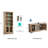 Callison Farmhouse Entertainment Center With Bookcases For 65'' TV, Modular Living Room TV Stand Set-131909241-131909247