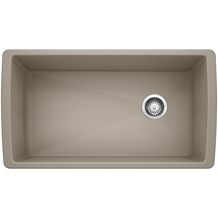 Blanco Diamond SILGRANIT 33.5" L x 18.5" W Super Single Undermount Kitchen Sink