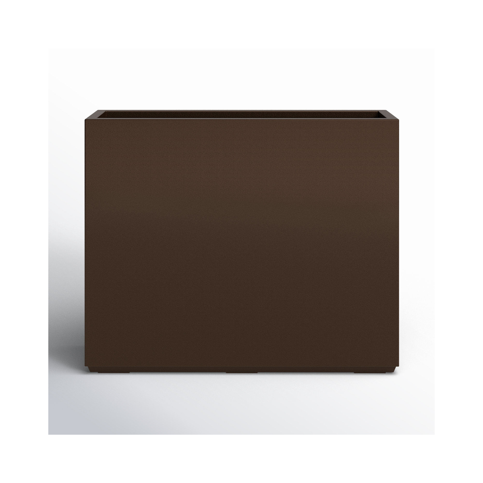 Tormund Metal Planter Box, 30" H x 38" W x 9.8" D, Espresso