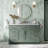 Odea 54'' Solid Wood Single Bathroom Vanity with 1.5'' Carrara Marble Top Sink-307625261-315095332