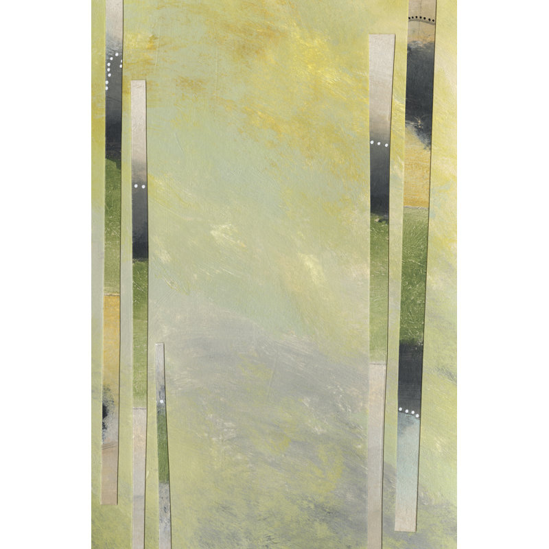 Neutral Assemblage III by Regina Moore - Wrapped Canvas Painting, 76 cm H x 51 cm W, Black Floater Framed