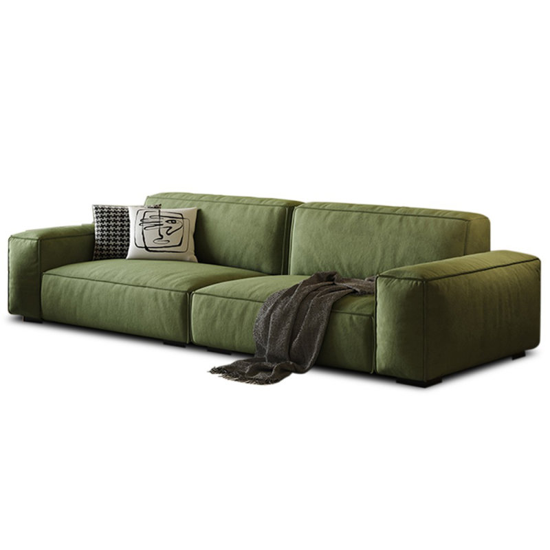 Coussin modulaire 100% polyester, H 29,13 po x l 110,24 po x P 37,4 po, Vert