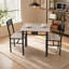 Ensemble de table et chaises carrées compactes 3 pièces pour 2 personnes-454780812