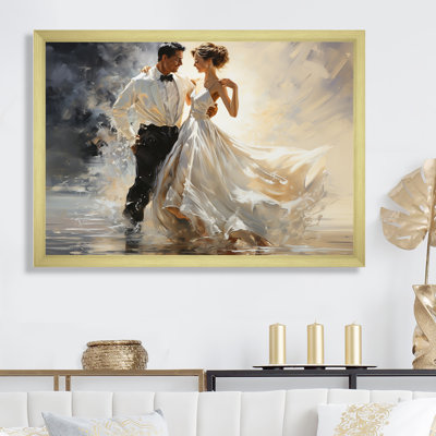 Couple Dance Ballroom Waltz III - Dance Canvas Print