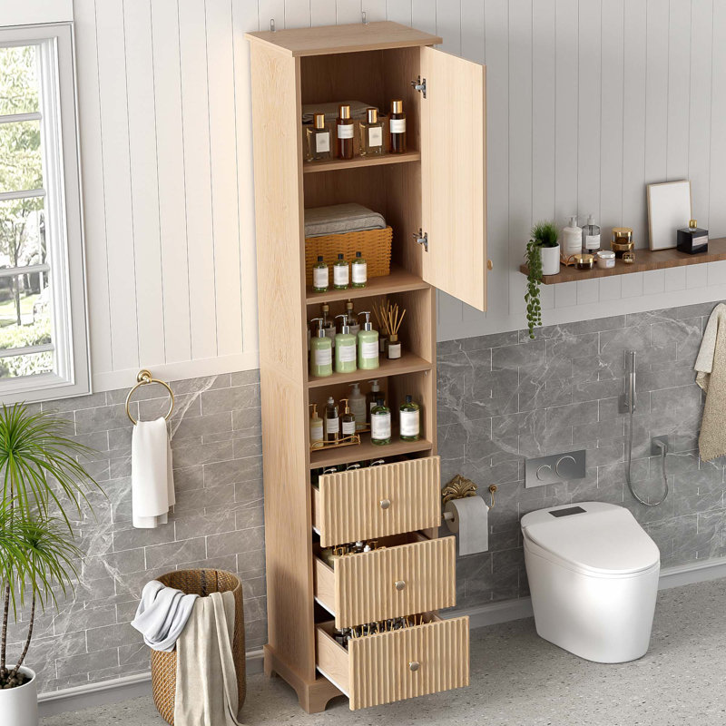67.7" Tall Freestanding Bathroom Cabinet