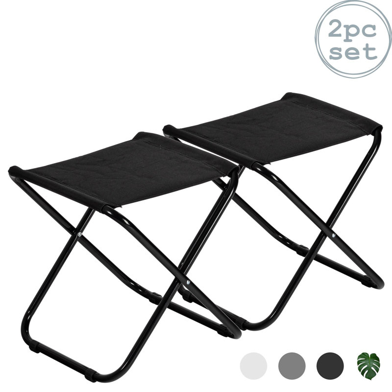 Harbour Housewares - Classic Folding Stools, Black