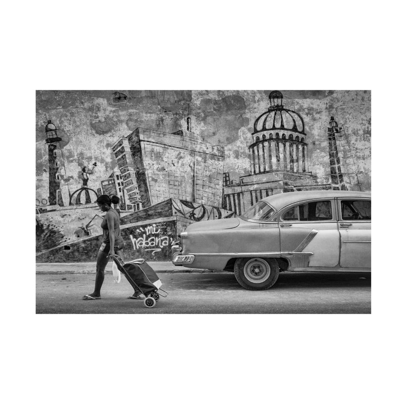 Andy Bauer Mi Habana, art sur toile, H 16 po x l 24 po