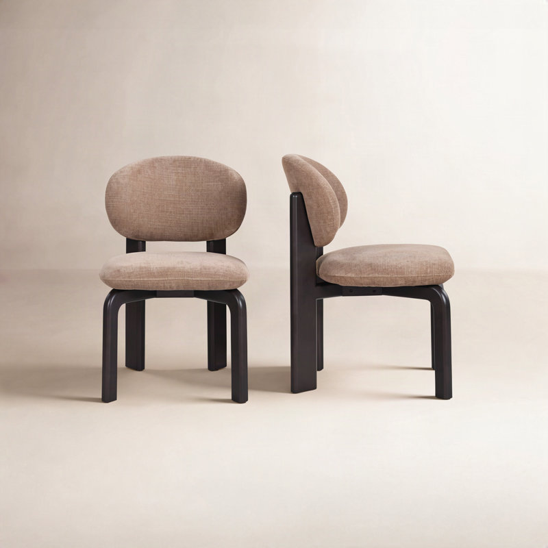 Sami Dining Chair Brown Set Of Two, Brown