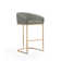 Lioba Upholstered Counter Stool with Metal Frame